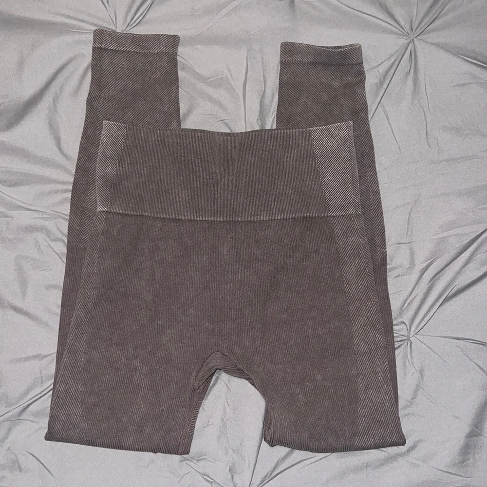 Target Purple And Brown Bundle Pair Of Ribbed Stretch Leggings - Picture 10 of 13